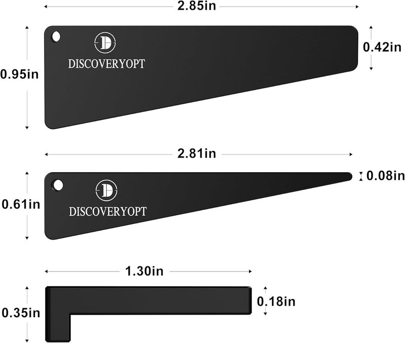 DISCOVERYOPT Scope Level Combo for Rifle Scope Mounting, Scope Leveling Kit, Scope Level Wedge in One-Piece Mounts or Scope Rings - Image 2